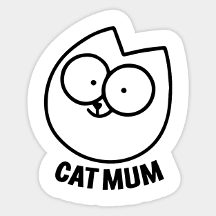 Simon's Cat - Cat Mum. Sticker